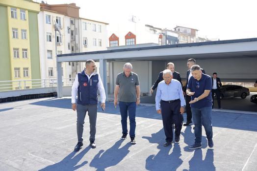 Başkan Büyükkılıç, Bedesten Katlı Otoparkı’ndaki çalışmaları inceledi