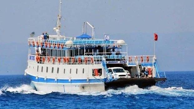 Bodrum’da feribot seferlerine fırtına engeli