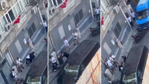 Şişli’de motosiklet sürücüsünün bıçaklandığı yol verme kavgası kamerada