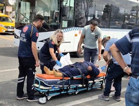 Tekirdağ'da otomobilin çarptığı yaya yaralandı