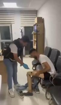 Protez bacağından 830 gram metamfetamin çıktı