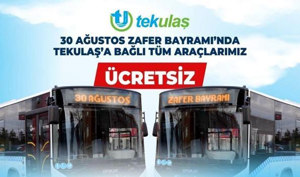 Zafer Bayramı’nda Tekirdağ’da ulaşım ücretsiz