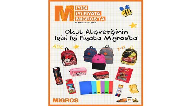 Migros’tan okula dönüş dönemine özel kırtasiye kampanyası