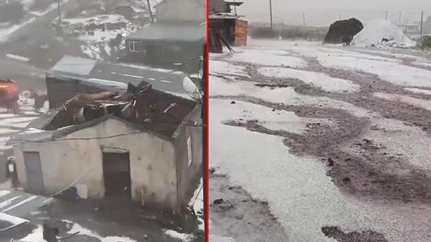 Çıldır’daki fırtınada 28 yapı hasar gördü