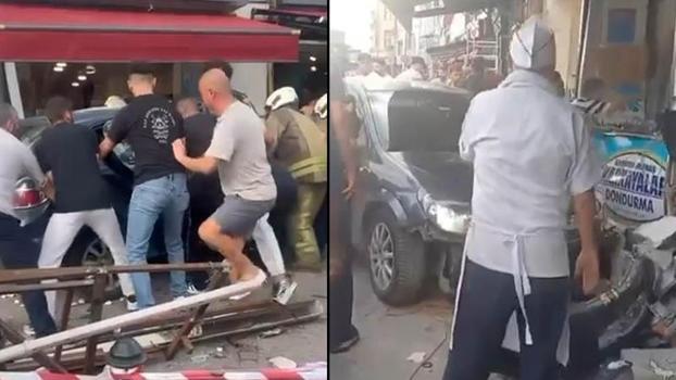 Beykoz’da otomobil yayaların arasına daldı; yaralılar var