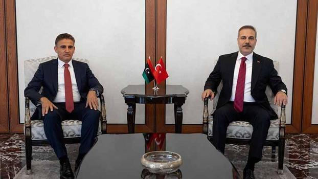 Bakan Fidan, Libya Genelkurmay Başkan Vekili Salahattin Nemruş'u kabul etti