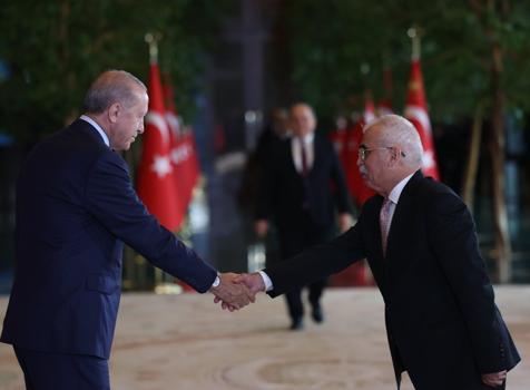 Cumhurbaşkanı Erdoğan, Zafer Bayramı tebriklerini kabul etti / Fotoğraflar