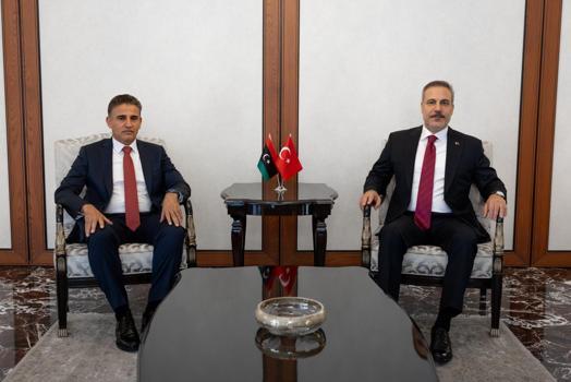 Bakan Fidan, Libya Genelkurmay Başkan Vekili Salahattin Nemruş'u kabul etti