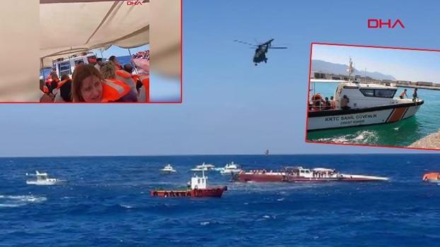 Girne açıklarında yolcu gemisi alabora oldu; hayatını kaybedenler var