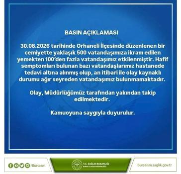 Bursa'da düğün yemeği ardından 100’den fazla kişi hastaneye kaldırıldı (2)