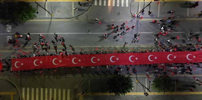 Sivas'ta Zafer Bayramı yürüyüşü