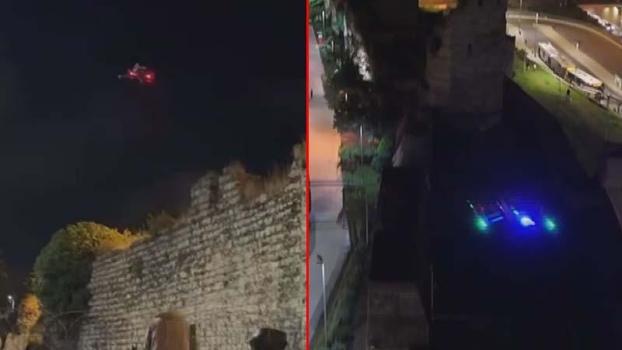 Fatih’te açık alanda alkol içenlere polis dronundan uyarı