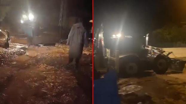 Sağanak sonrası meydana gelen sel köyde hasara yol açtı