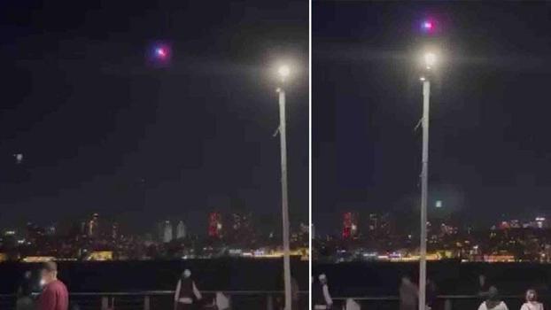 Üsküdar'da sahilde alkol içenlere polis dronundan uyarı
