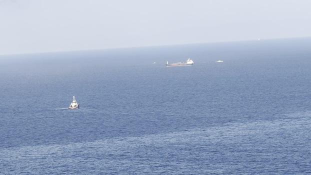 Silivri açıklarında devam eden arama kurtarma çalışmaları havadan görüntülendi