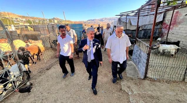 Alkan’dan hayvan pazarı esnafına ziyaret
