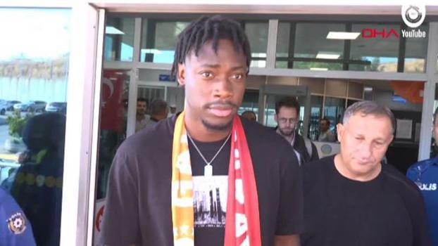 Galatasaray'ın yeni transferi El-Chadaille Bitshiabu, İstanbul'a geldi