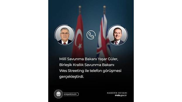 Bakanı Güler, İngiliz mevkidaşı Streeting ile görüştü