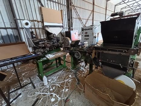 Besihane görünümlü kaçak sigara fabrikasına operasyon