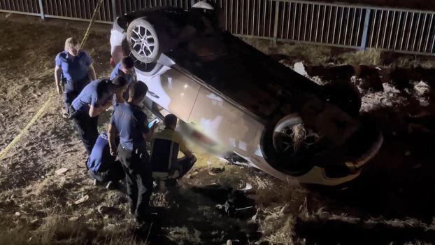 Ümraniye’de otomobil şarampole devrildi: 1 ölü