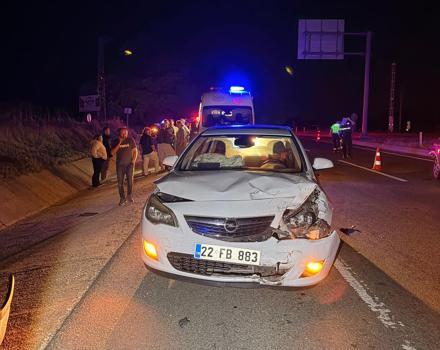 Edirne’de 2 ayrı kaza; 2 yaralı
