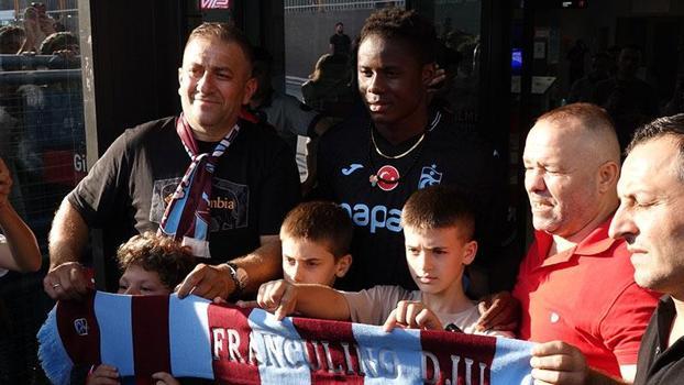 Trabzonspor’un yeni transferi Franculino Dju, şehre geldi