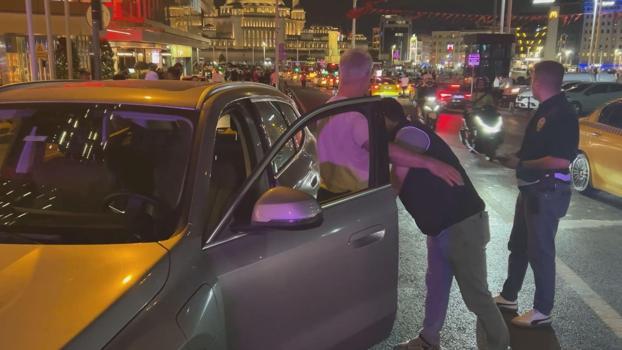 Taksim'de 'Huzur İstanbul' denetimi