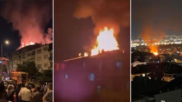 Ankara'da bir binanın çatısında çıkan yangın söndürüldü
