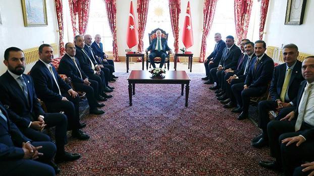 Cumhurbaşkanı Erdoğan, kulüp başkanlarını kabul etti