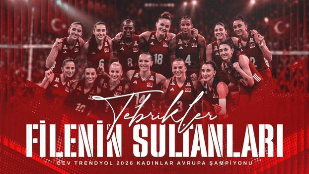 Emine Erdoğan'dan Avrupa Şampiyonu olan A Milli Kadın Voleybol Takımı'na tebrik