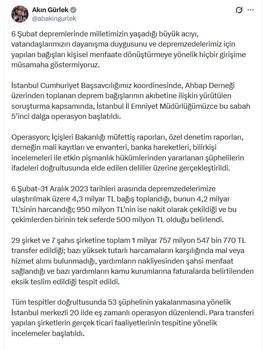 Ahbap soruşturmasında 20 ilde 53 şüpheliye operasyon