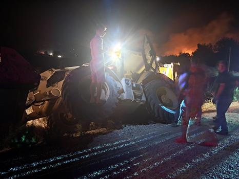 Antalya Serik'te orman yangını: Evler ve seralar yandı (2)