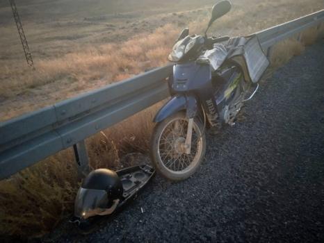 Kayseri’de bariyerlere çarpan motosikletin sürücüsü öldü