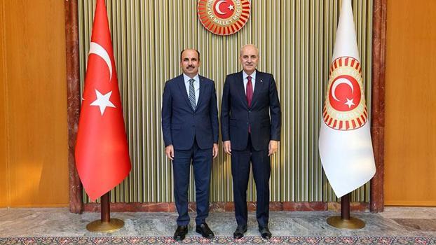 TBMM Başkanı Kurtulmuş, Dünya Belediyeler Birliği Başkanı Altay'ı kabul etti
