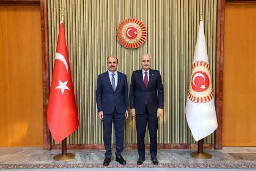 TBMM Başkanı Kurtulmuş, Dünya Belediyeler Birliği Başkanı Altay'ı kabul etti