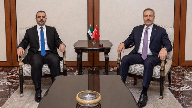Bakan Fidan, Suriyeli mevkidaşı Şeybani'yi kabul etti