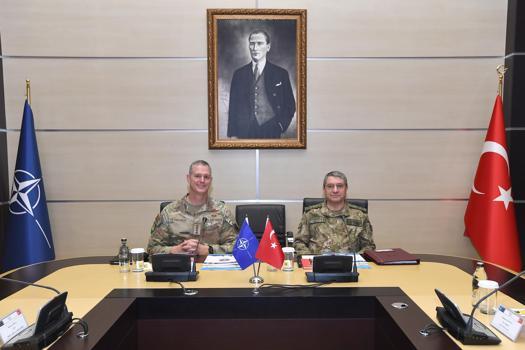 Genelkurmay Başkanı Orgeneral Bayraktaroğlu, NATO Avrupa Müttefik Yüksek Komutanı Greynkewich ile görüştü