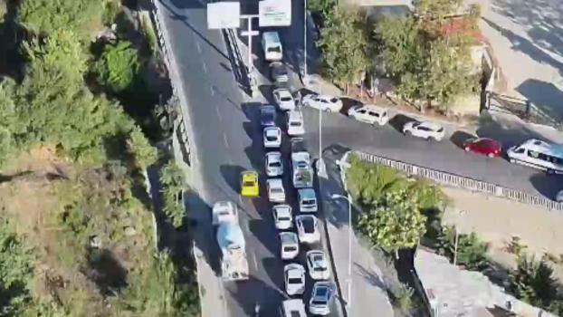 Sancaktepe'de dron destekli trafik denetimi
