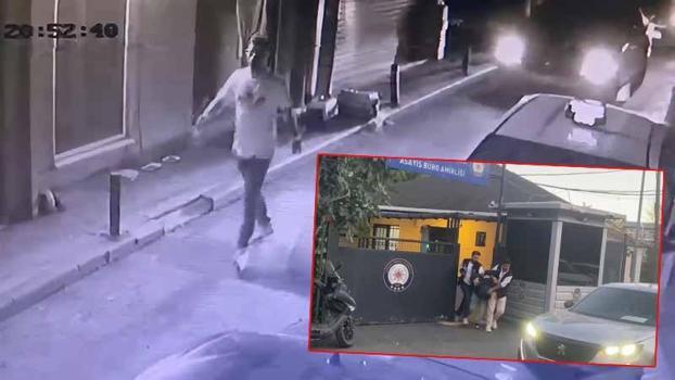 Ortaköy’de havaya ateş açan şüpheli motosiklette yakalandı
