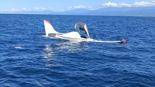 Rize'de denize acil iniş yapan uçaktan kurtarılan 2 kişi taburcu edildi
