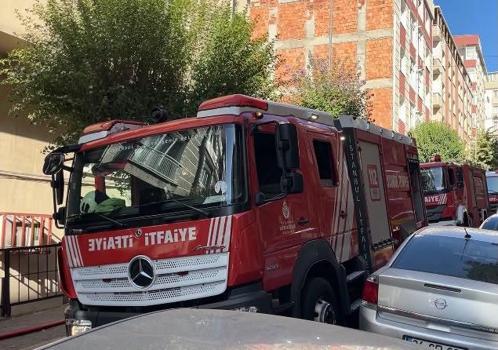 Bahçelievler'de 7 katlı binada çıkan yangın söndürüldü