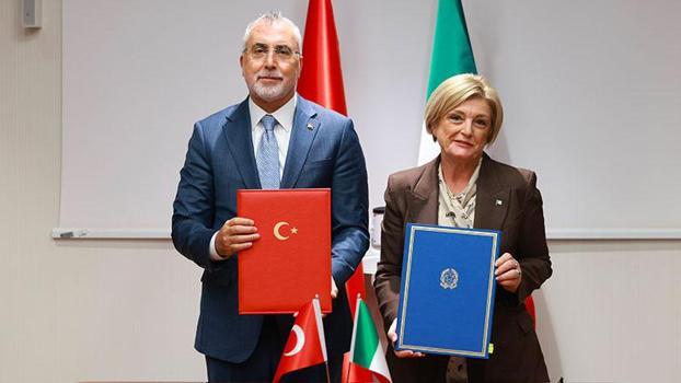 Çalışma ve Sosyal Güvenlik Bakanlığı ile İtalya Çalışma ve Sosyal Politikalar Bakanlığı arasında işbirliği mutabakatı