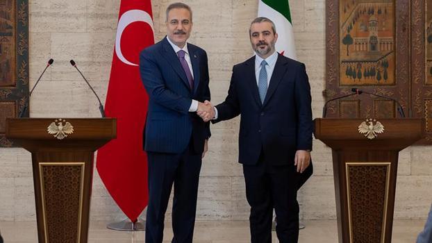 Dışişleri Bakanı Fidan, Suriyeli mevkidaşı Şeybani ile görüştü