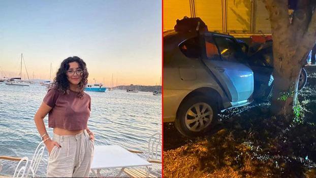Ağaca çarpan otomobildeki sağlık çalışanı öldü, kardeşi ağır yaralandı