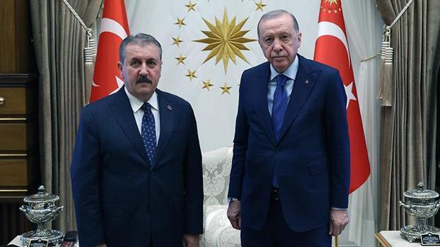 Cumhurbaşkanı Erdoğan, BBP Genel Başkanı Destici'yi kabul etti