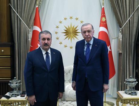 Cumhurbaşkanı Erdoğan, BBP Genel Başkanı Destici'yi kabul etti