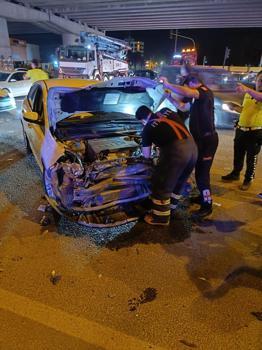 Kızıltepe’de zincirleme kaza: 1 yaralı