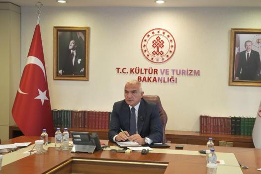 Bakan Ersoy, Filistin Kültür Bakanı Hamdan ile görüştü