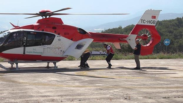 Nişan için geldiği Bolu’da fenalaştı, ambulans helikopterle Antalya’ya sevk edildi