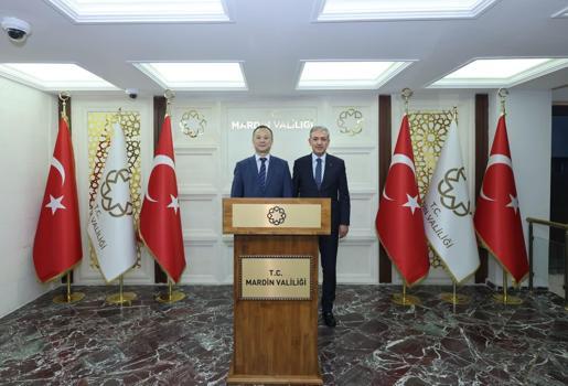 Kırgız Cumhuriyeti’nin Ankara Büyükelçisi Kazakbaev’den Mardin Valisi Akkoyun’a ziyaret